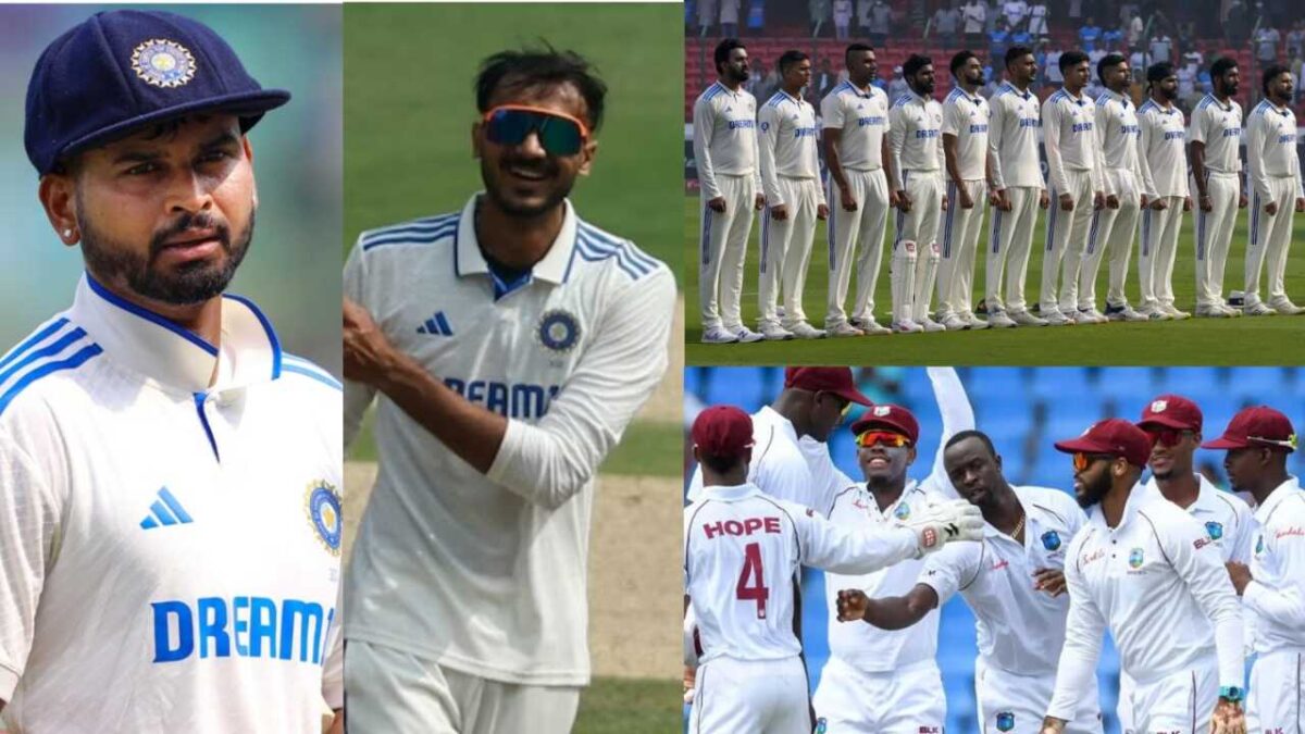 IND vs WI: पंत बाहर, श्रेयस-जुरेल को मौका, अक्षर-जडेजा की एंट्री, WEST INDIES के खिलाफ 2 टेस्ट के लिए 16 सदस्यीय भारतीय टीम