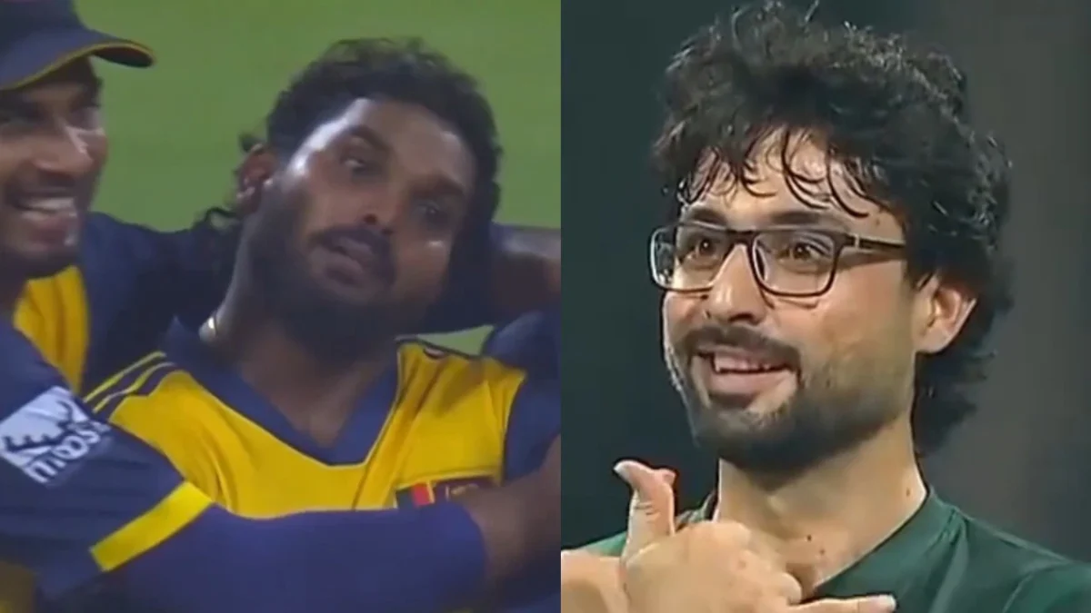 wanindu hasaranga to Abrar Ahmed