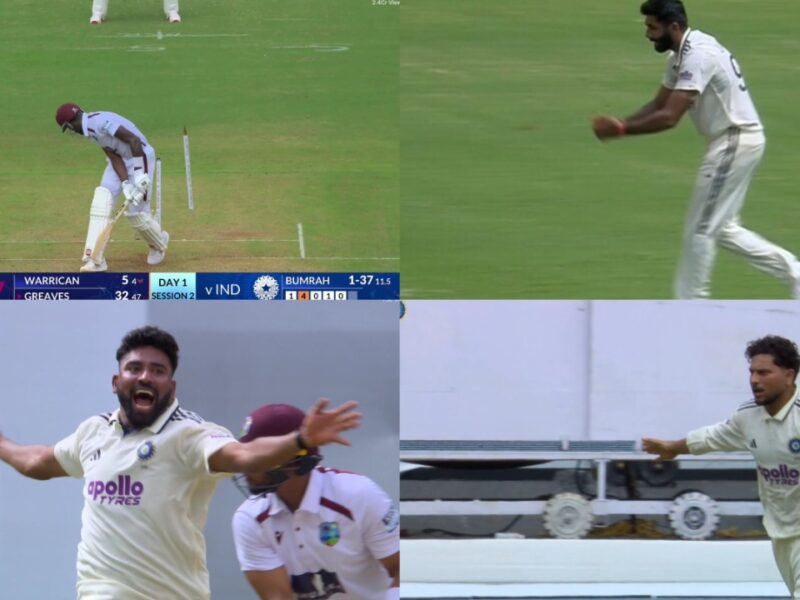 IND VS WI: W W W W W ...सिराज-बुमराह का मचा कोहराम, स्टंप के हुए तीन टुकड़े, 162 पर ऑलआउट, केएल ने ठोका अर्धशतक