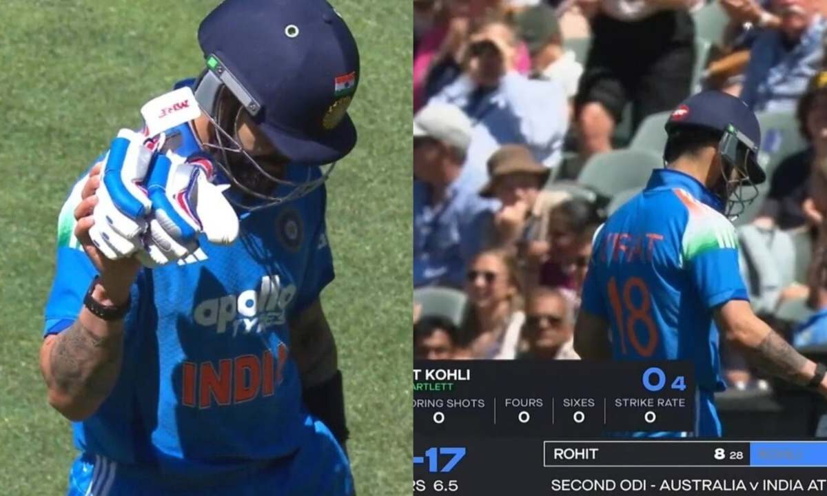 शून्य पर आउट होते Virat kohli ने किया संन्यास का इशारा, फैंस हो गए हैरान ऑस्ट्रेलिया सीरीज में सबको चौकाया!