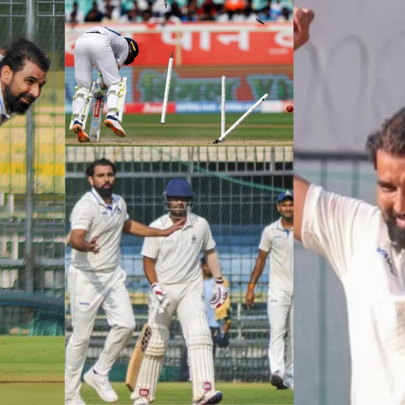 W W W…वापसी में ही छाए मोहम्मद शमी, शानदार प्रदर्शन से गंभीर और अजित अगरकर को करारा तमाचा