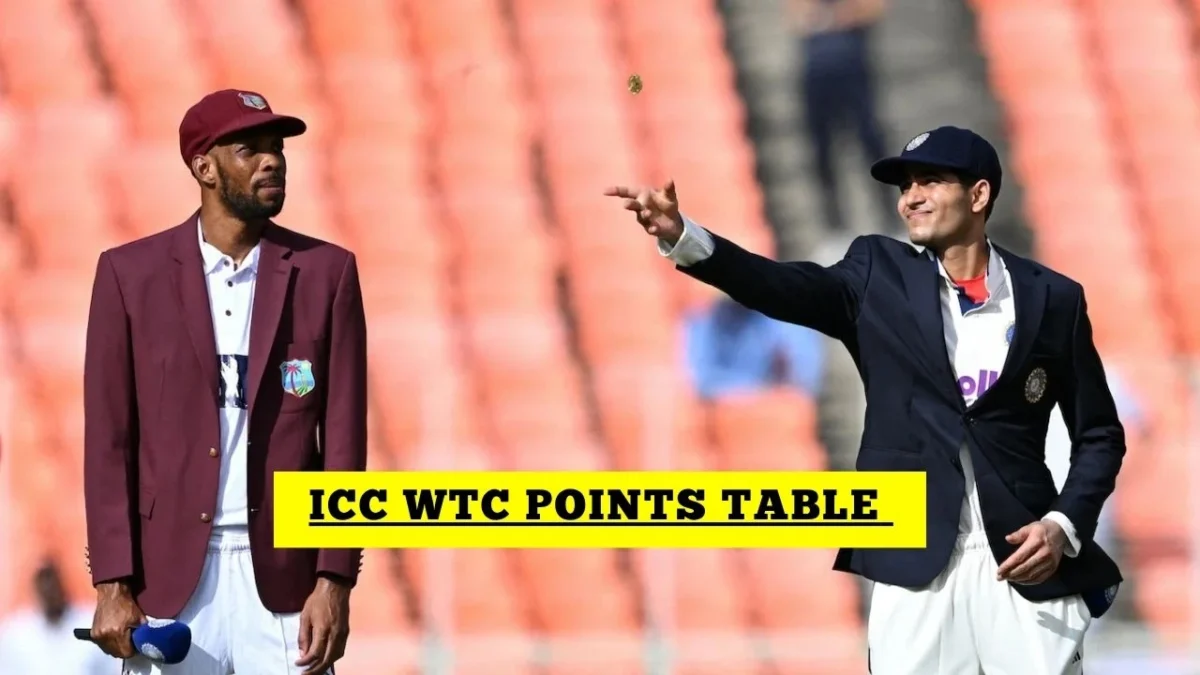 WTC Points Table 2025-27 Shubman Gill IND vs WI