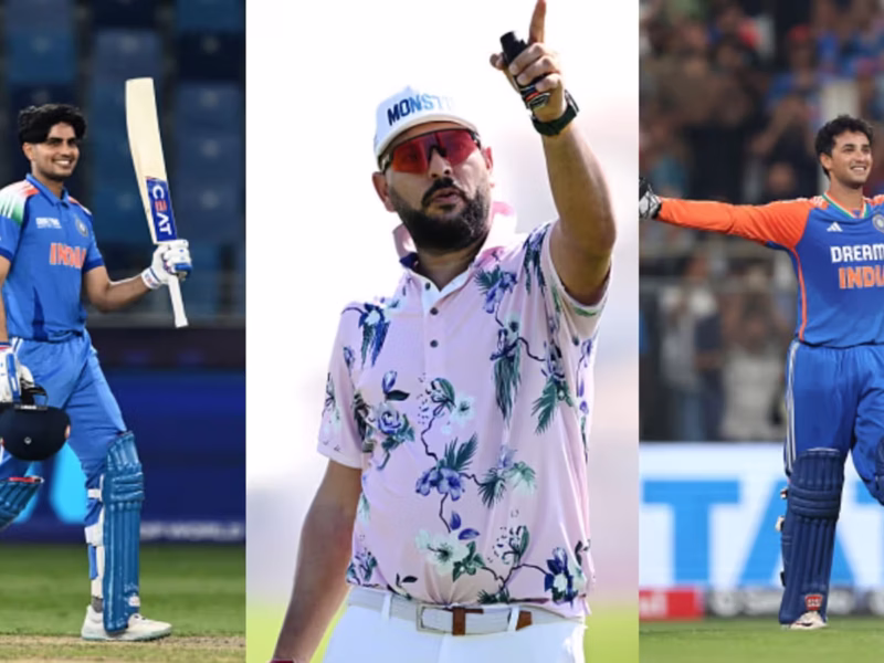 Yuvraj Singh Abhisheshk Sharma and Shubman Gill