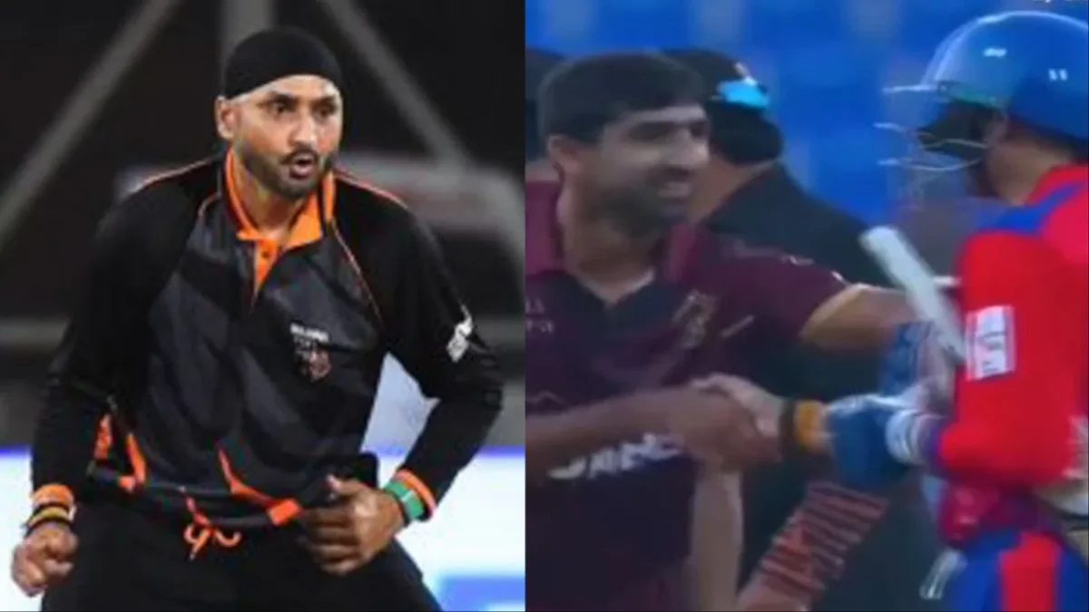 Harbhajan Singh Handshake with Shahnawaz Dahani