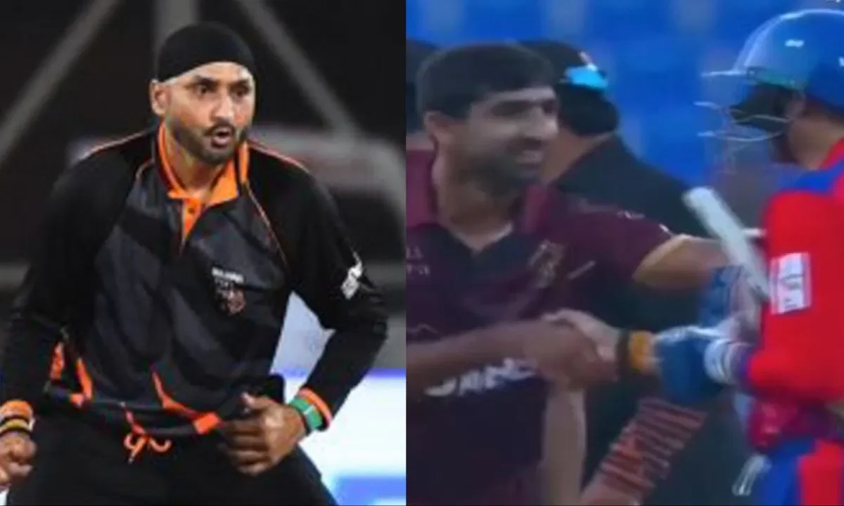Harbhajan Singh Handshake with Shahnawaz Dahani