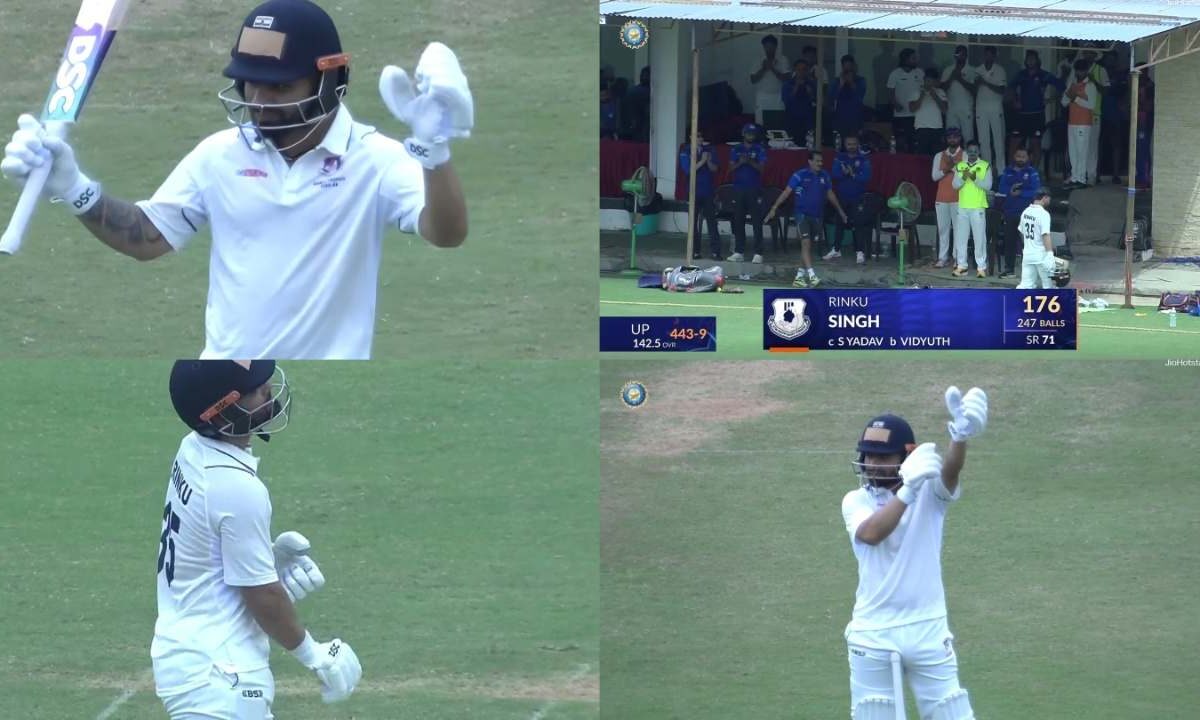 6 6 6 6 6 6 4 4 4... Rinku Singh का रणजी में कोहराम, ताबड़-तोड़ ठोके 176 रन, टेस्ट के लिए टीम इंडिया का खटखटाया दरवाजा