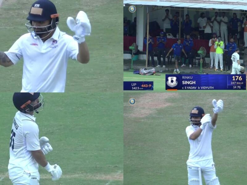 6 6 6 6 6 6 4 4 4... Rinku Singh का रणजी में कोहराम, ताबड़-तोड़ ठोके 176 रन, टेस्ट के लिए टीम इंडिया का खटखटाया दरवाजा