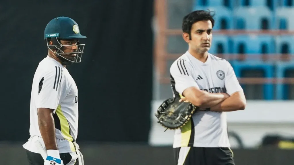 Sanju Samson and Gautam Gambhir