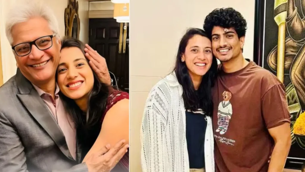 Smriti Mandhana Palak Muchhal Palash Mucchal Srinivas Mandhana