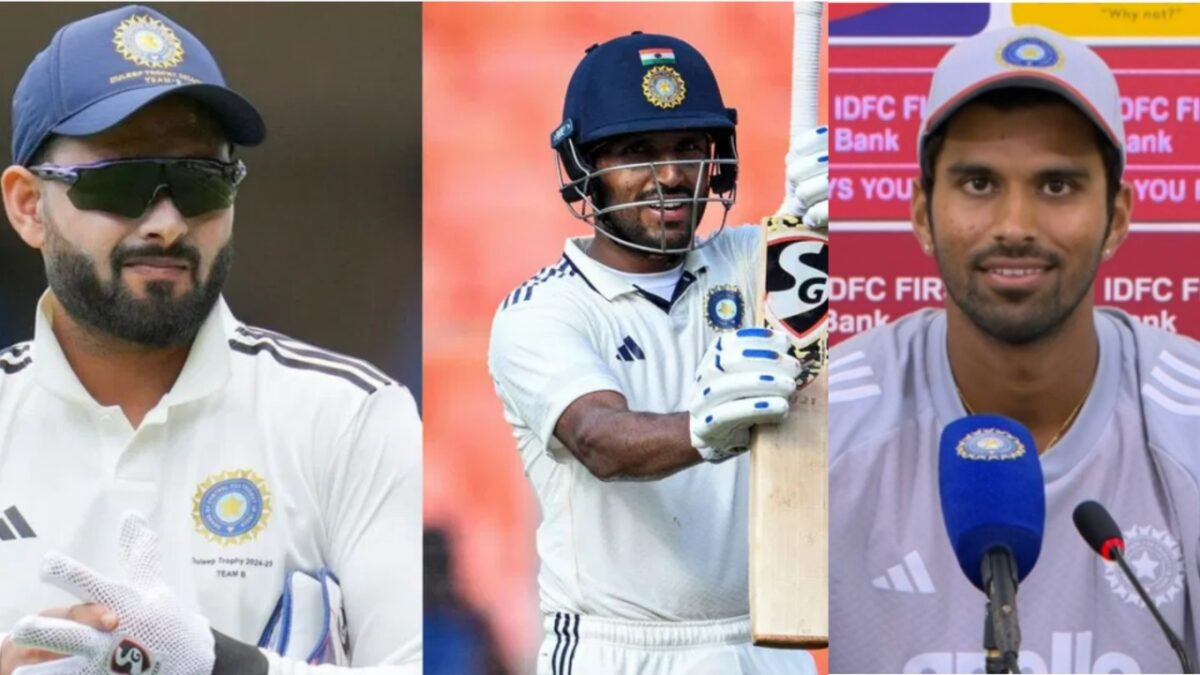 Washington Sundar ON Rishabh Pant and Dhruv Jurel