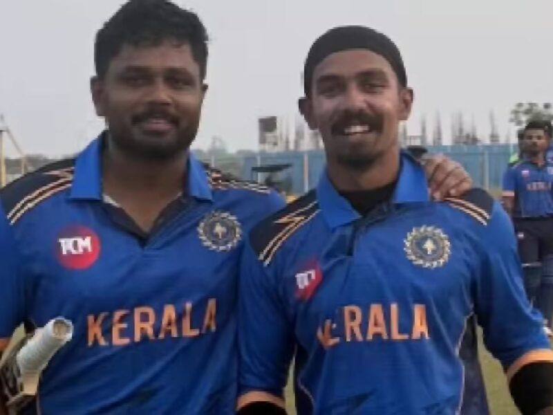 6 4 4 4 4 4...लखनऊ में संजू सैमसन ने मचाया कोहराम, 177 रन की की रिकॉर्ड साझेदारी, ताबड़-तोड़ ठोका तूफानी अर्धशतक