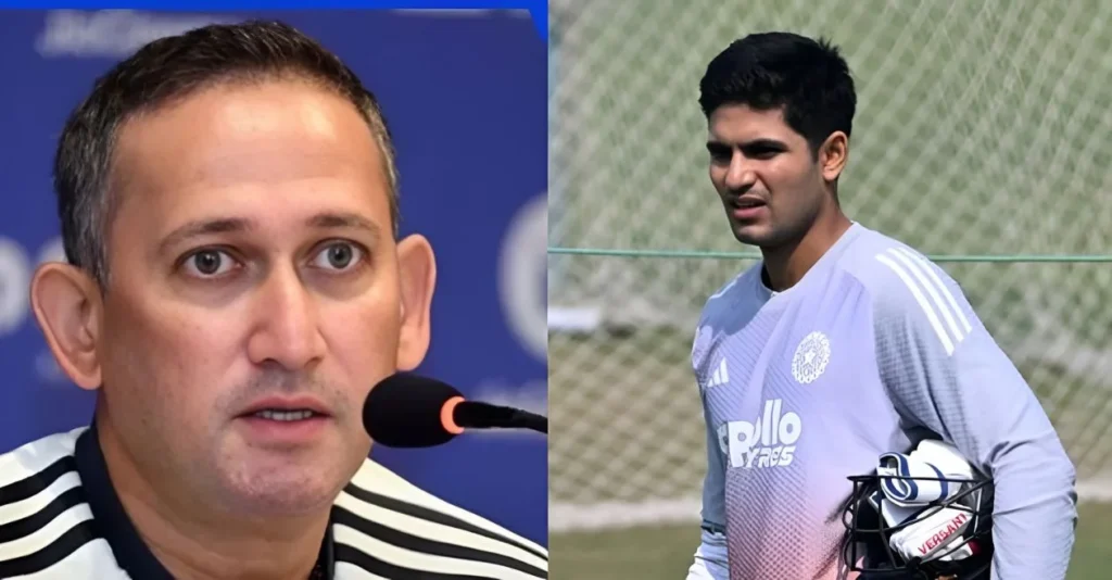 Ajit Agarkar and Shubman Gill