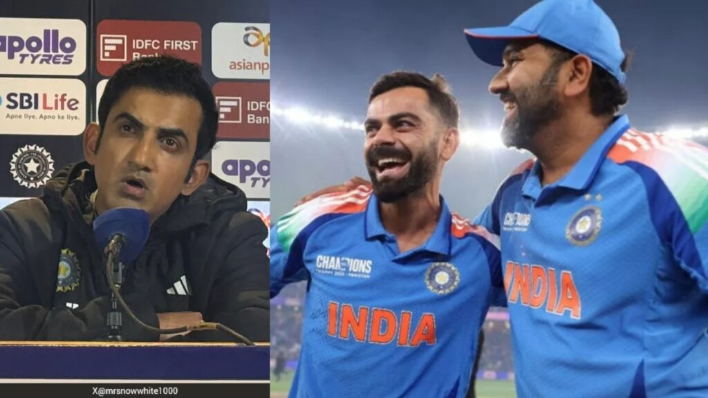 Gautam Gambhir on Virat kohli Rohit Sharma