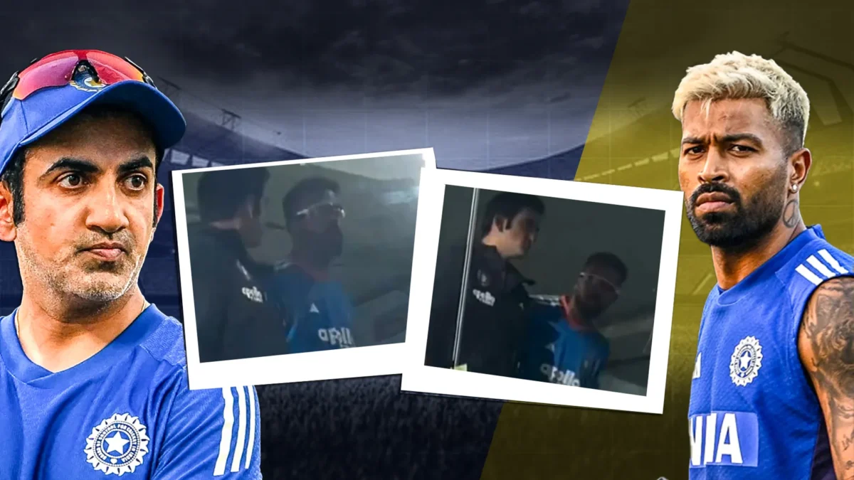 Hardik Pandya and Gautam Gambhir fight