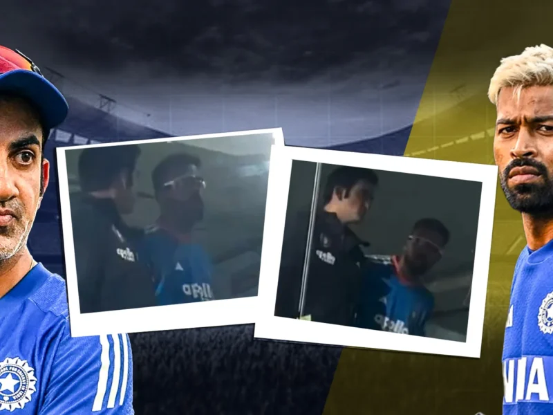 Hardik Pandya and Gautam Gambhir fight