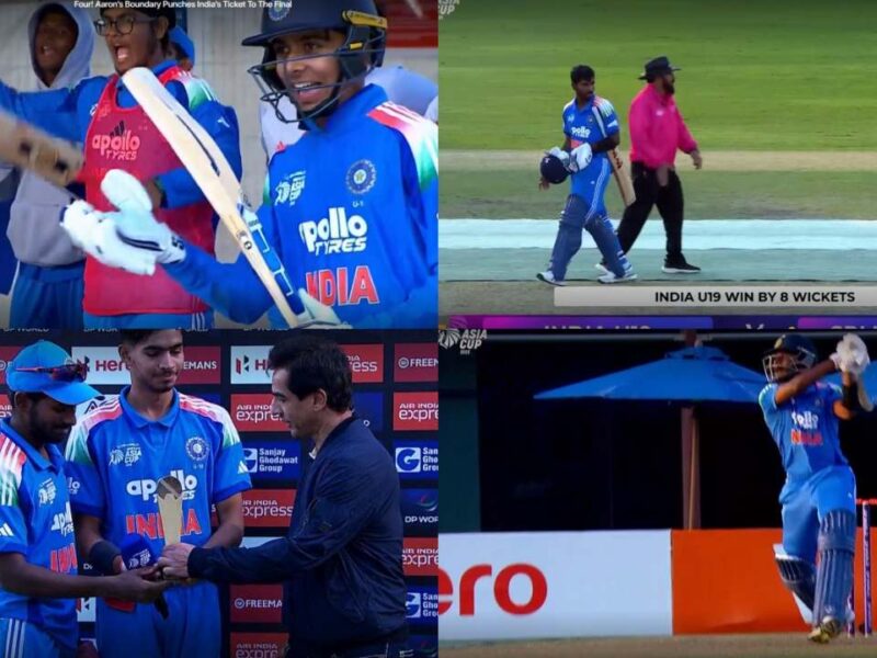 आयुष म्हात्रे और वैभव का बल्ला रहा खामोस तो गरजा विहान और एरोन जॉर्ज का बल्ला, टीम इंडिया ने 8 विकेट से श्रीलंका को हरा 8वीं बार बनाया फाइनल में जगह