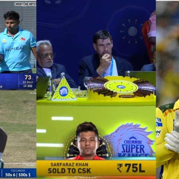 सुबह 22 गेंदों पर 73 रनों की पारी खेलने वाले Sarfaraz Khan शाम को IPL 2026 में रह गए थे अन्सोल्ड फिर आया धोनी का फोन और मिला खरीददार
