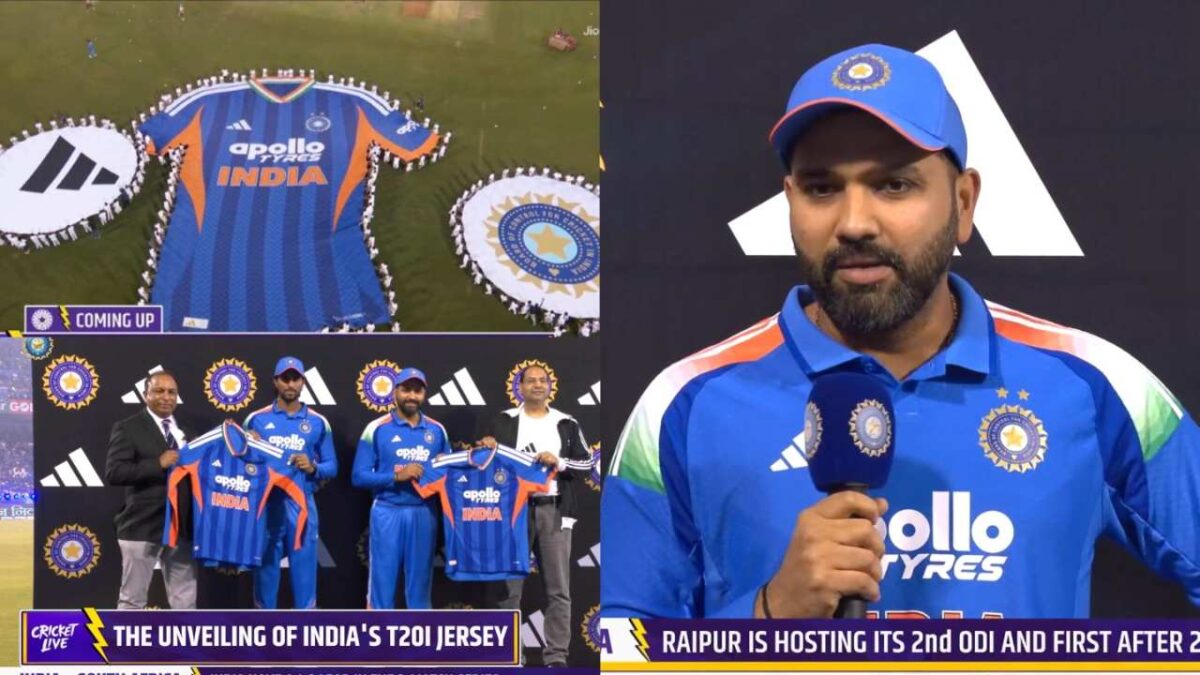 ICC टी20 वर्ल्डकप 2026 के लिए TEAM INDIA की बदल गयी जर्सी, नई जर्सी हुई लांच, रोहित शर्मा ने कहा- '15 साल लग गए.."
