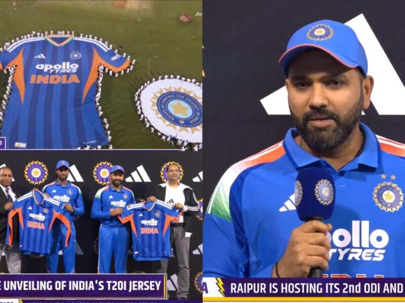 ICC टी20 वर्ल्डकप 2026 के लिए TEAM INDIA की बदल गयी जर्सी,  नई जर्सी हुई लांच, रोहित शर्मा ने कहा- ’15 साल लग गए..”