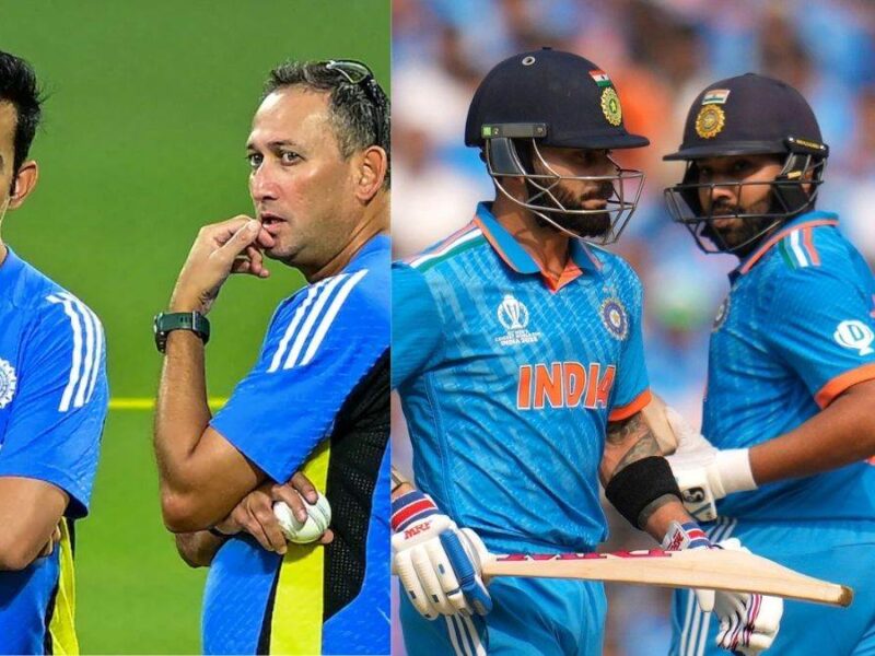 Virat Kohli Rohit Sharma and Gautam Gambhir Ajit Agarkar