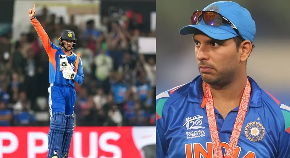 Abhishek Sharma Yuvraj Singh Team India