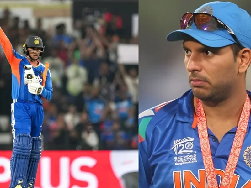 Abhishek Sharma Yuvraj Singh Team India