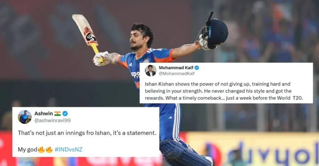 Ishan Kishan twitter reaction IND vs NZ