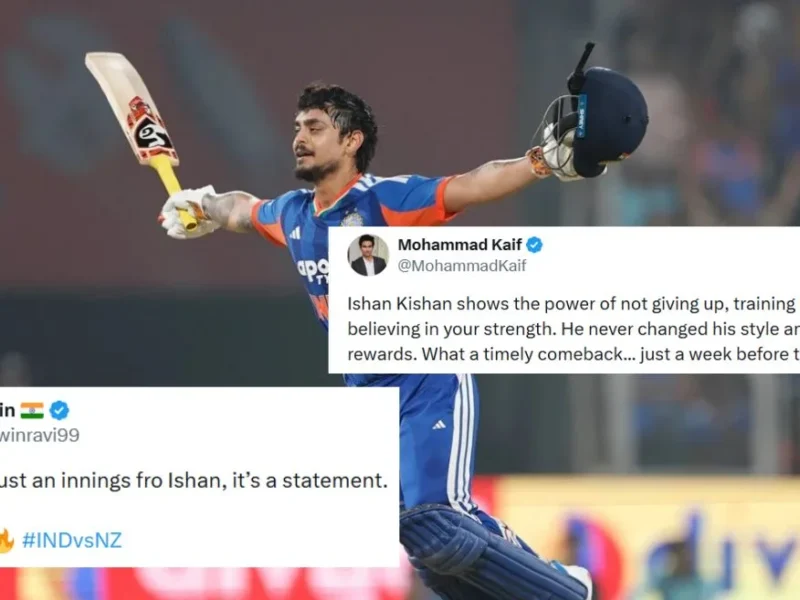 Ishan Kishan twitter reaction IND vs NZ