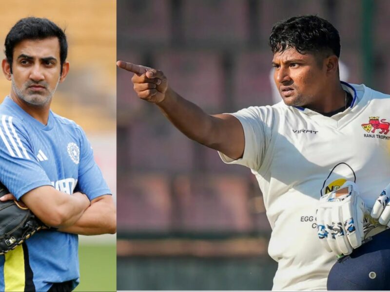 6 6 6 4 4 4 4 4…19 चौके और 9 छक्के, शतक, दोहरा शतक जड़कर सरफराज खान ने गौतम गंभीर को दिया करारा जवाब