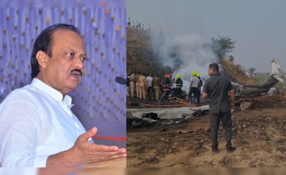 अजीत पवार प्लेन क्रैश