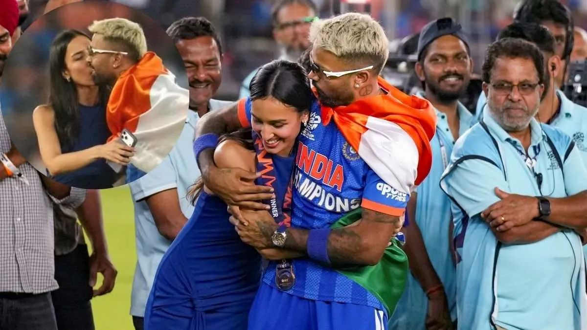 Hardik Pandya with GF