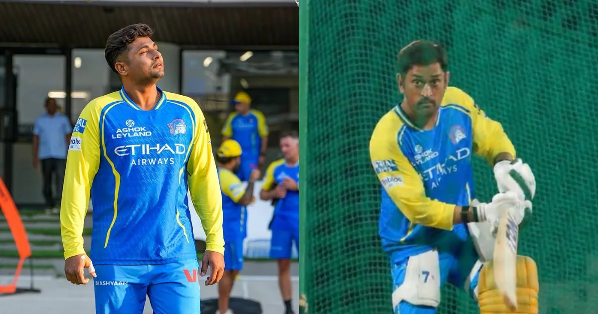 IPL 2026 CSK MS Dhoni and Sarfaraz Khan