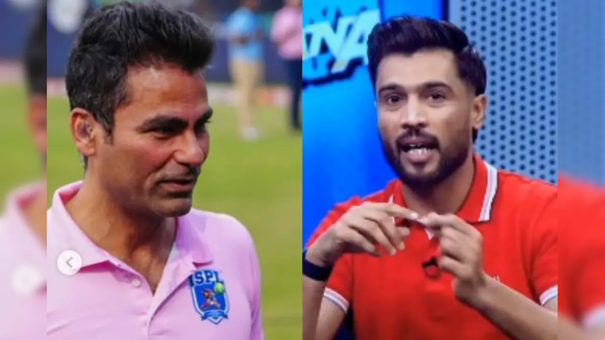 Mohammad Kaif and Mohammad Amir fight