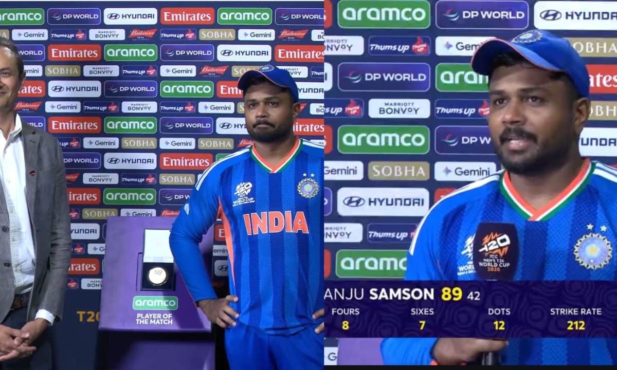 Sanju Samson Man of the Match