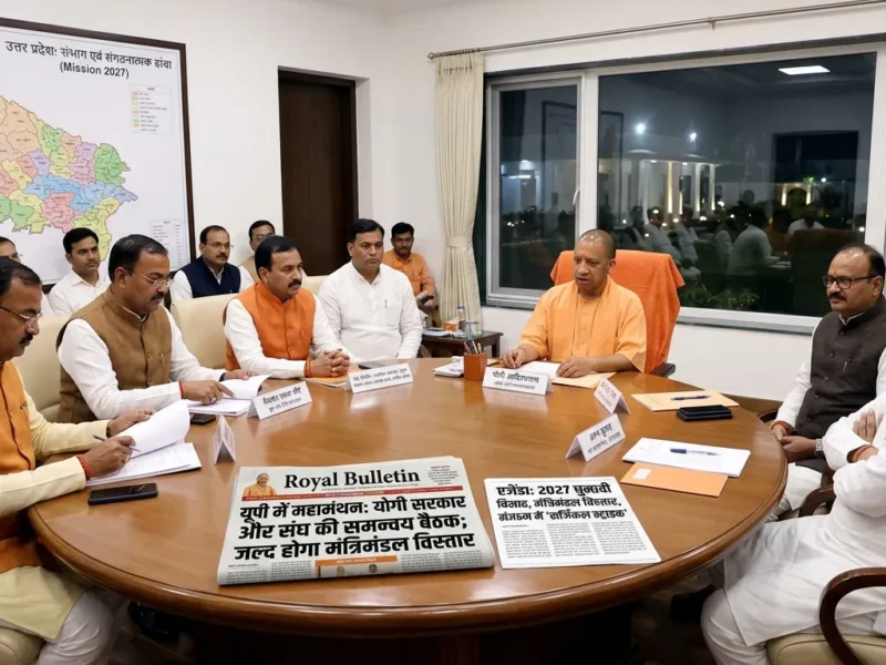 यूपी में योगी सरकार का कैबिनेट विस्तार की तैयारियां तेज, RSS और बीजेपी की बैठक