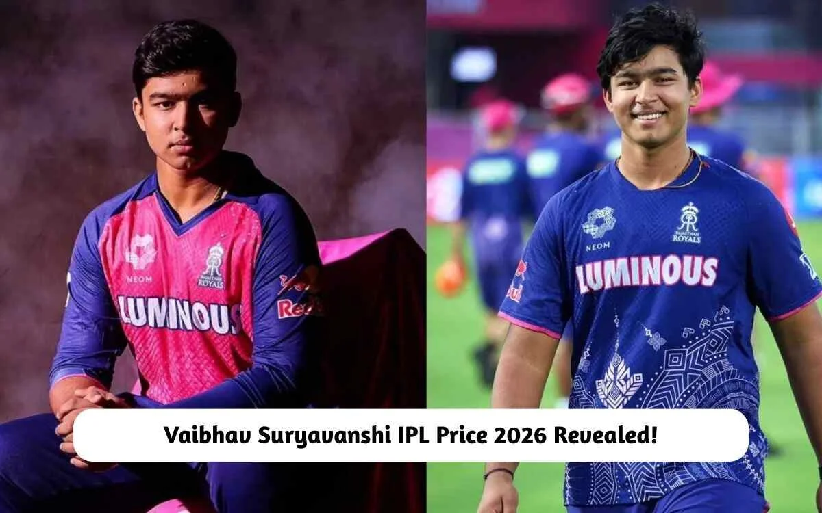 IPL 2026 के लिए वैभव सूर्यवंशी को कितनी सैलरी दे रही है राजस्थान रॉयल्स? जानिए नेटवर्थ IPL 2026 के लिए वैभव सूर्यवंशी को कितनी सैलरी दे रही है राजस्थान रॉयल्स? जानिए नेटवर्थ