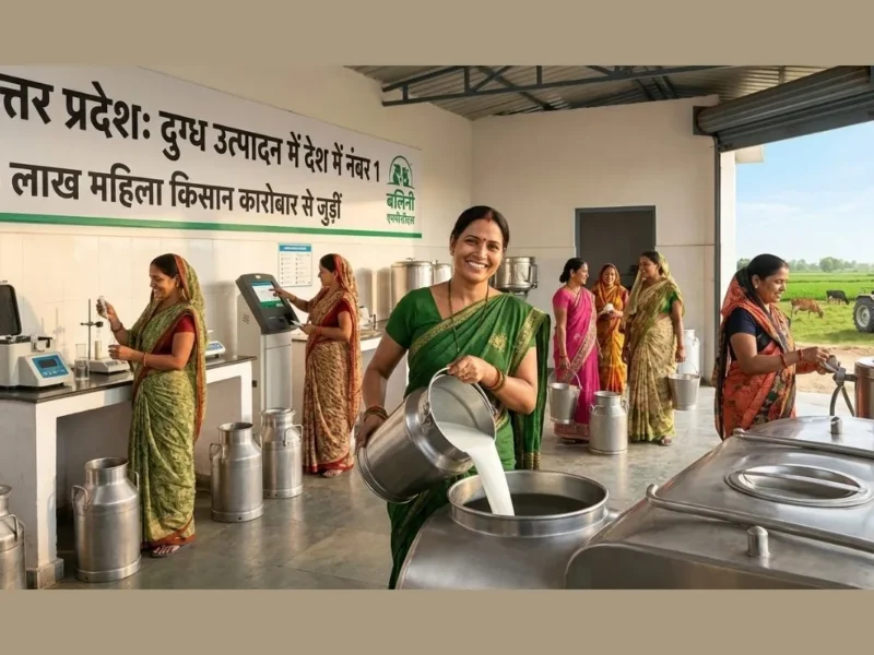 दुग्ध उत्पादन में यूपी की बड़ी छलांग, 40% वृद्धि से बना देश का नंबर-1 राज्य