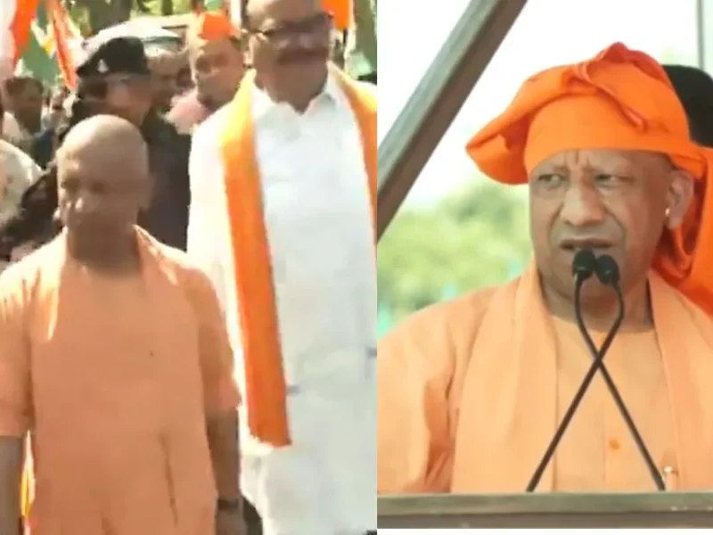 लखनऊ में सड़कों पर उतरे Yogi Adityanath, विपक्ष पर लगाए गंभीर आरोप