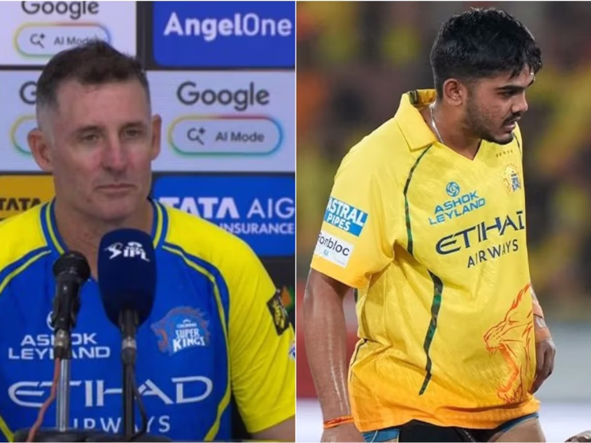 michael hussey on ayush mhatre