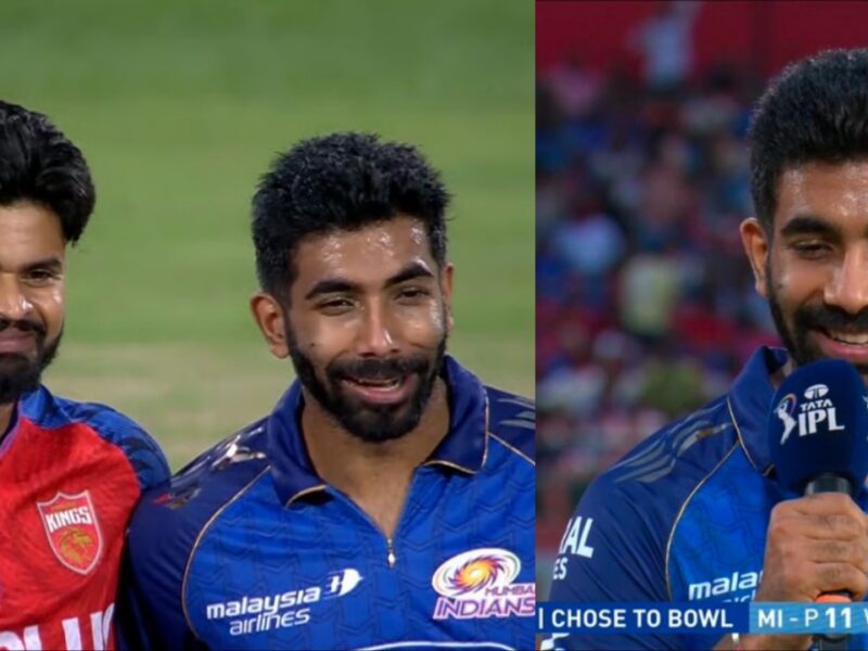 Mumbai Indians Jasprit Bumrah Toss PBKS