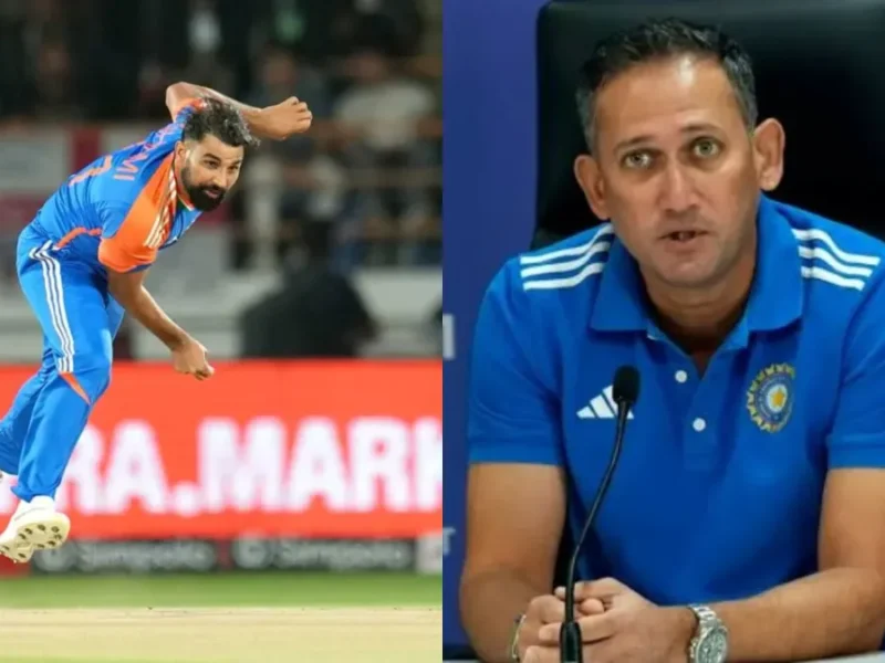 Mohammed Shami and Ajit Agarkar