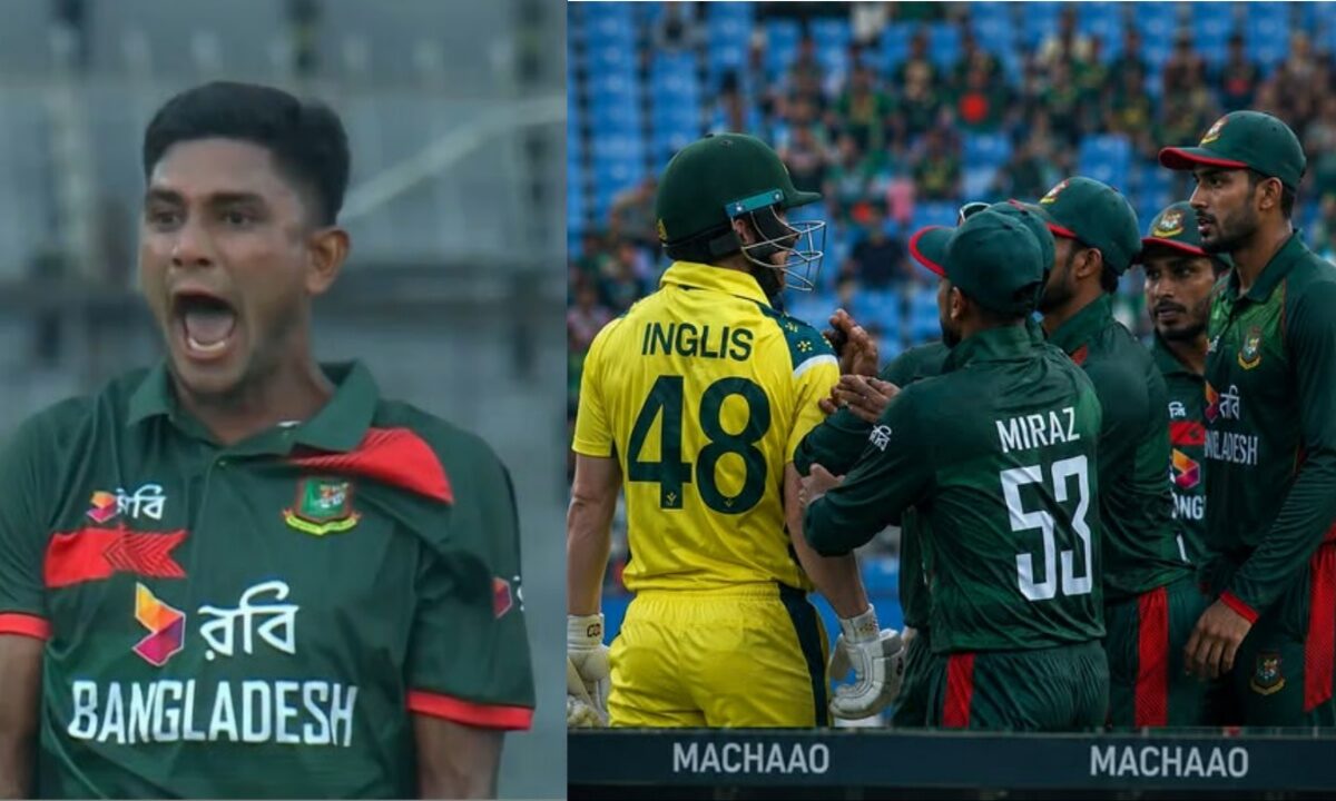 BAN vs AUS Nahid Rana and Josh Inglis