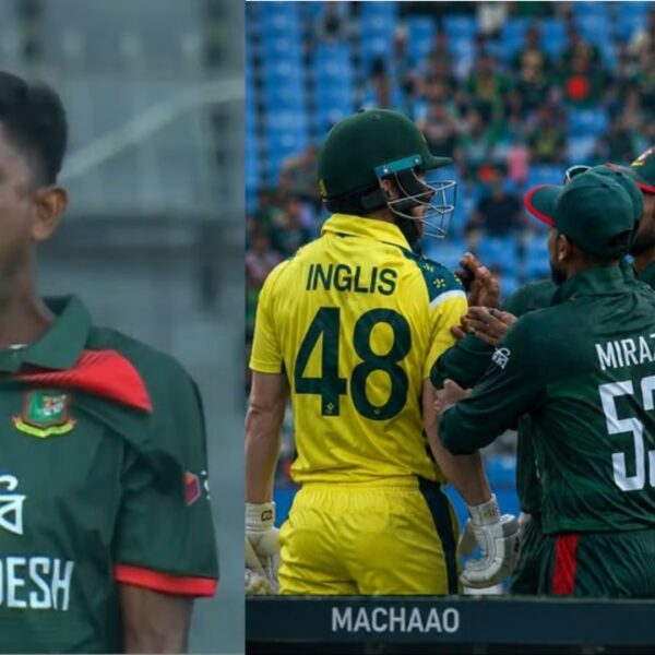 BAN vs AUS मुकाबले में हाथापाई की आई नौबत, बांग्लादेशी गेंदबाज ने आउट कर किया स्लेज तो जोश इंगलिस को आया गुस्सा, देखिए Video