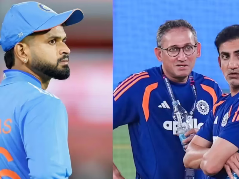Shreyas Iyer Team India Gautam Gambhir and Ajit Agarkar