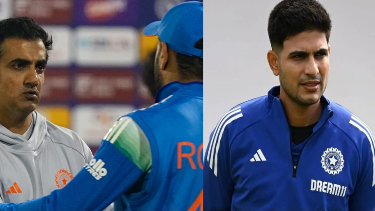 Shubman Gill Rohit Sharma and Gautam Gambhir