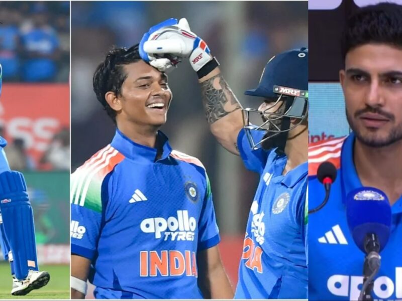 Shubman Gill Yashasvi Jaiswal and Virat Kohli
