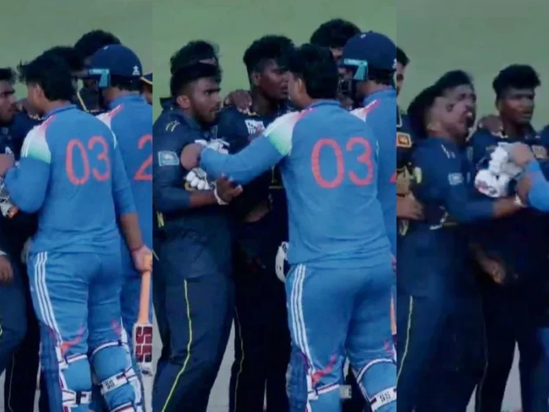 Team India IND A vs SL A BCCI VAIBHAV SOORYAVANSHI FIGHT