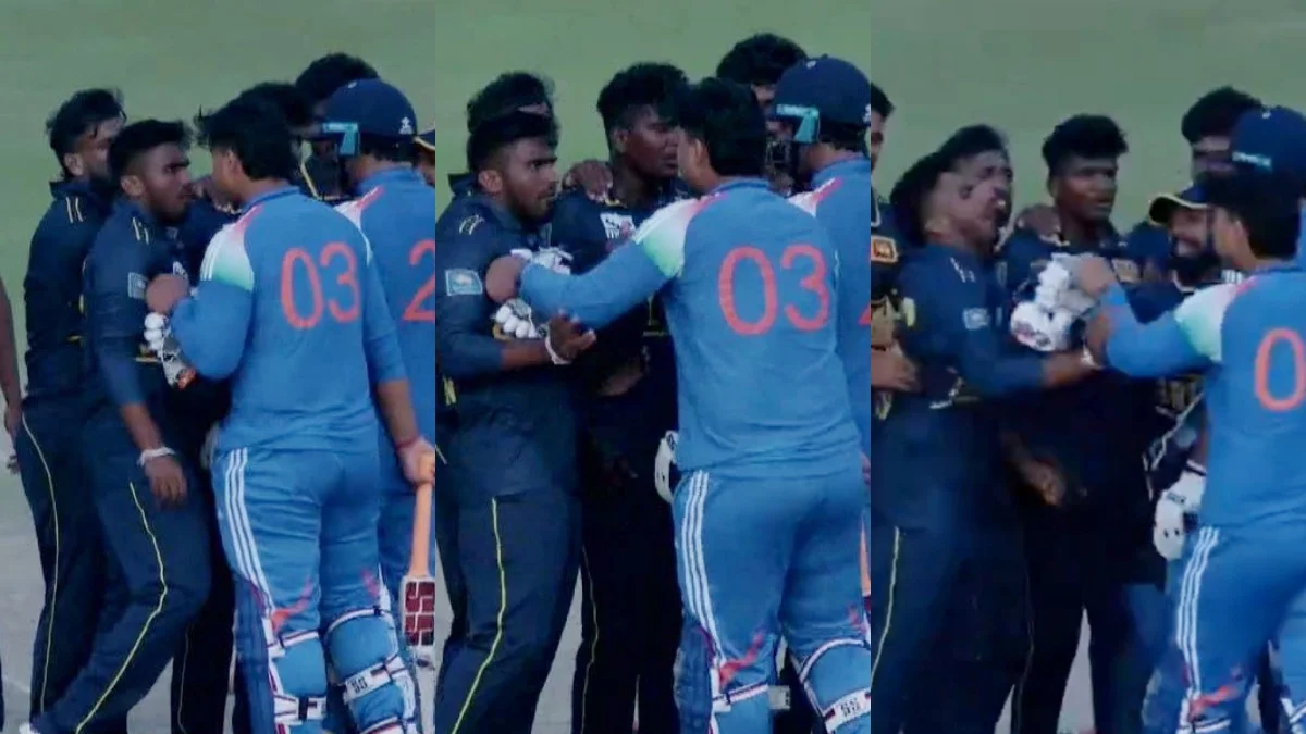 Team India IND A vs SL A BCCI VAIBHAV SOORYAVANSHI FIGHT