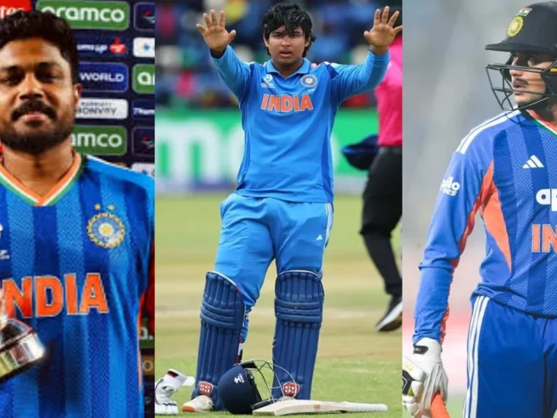 Vaibhav Sooryavanshi Abhishek Sharma and Sanju Samson