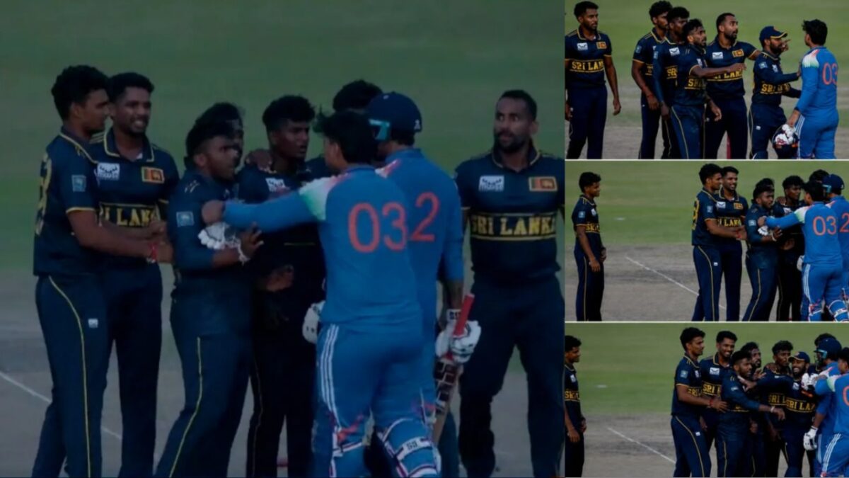 Vaibhav Sooryavanshi Heated argument with srilanka a players